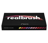 Karin Realbrush Pigment Marker Set Passion Colors 12 pièces pour le dessin créatif