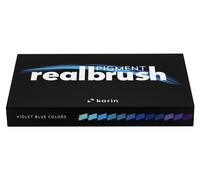 Karin Realbrush Pigment Marker Set Violet-Bleu 12 pièces créatif