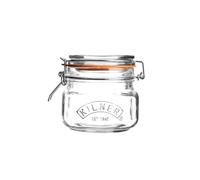 Karis 0025.510 Bocal Carre 0, 5 L Armature Metal + Joint, Verre, Transparent, 11, 5 x 12, 5 cm