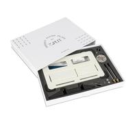 Karl Dahm Edplit Set complet - Plaque de déclenchement de WC invisible et carrelable avec fixation magnétique - Compatible avec Geberit Sigma, Tece & plus - Installation affleurée pour un design de