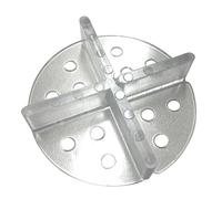 Karl Dahm Lot de 50 croisillons de joints de 3 mm - Transparents - Avec assiette, croix de carrelage - Idéal pour plaques en céramique et pierre naturelle - Carrelage - Croisillon de joint de 3 mm