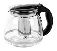 KARL HAUSMANN Théière en Verre avec Infuseur, 2 Litres | Theiere Verre Borosilicate, infuseur amovible en inox 304, pour thé en vrac, tisanes et café par infusion, 0-100 °C
