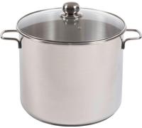 KARL KRÜGER Kochtopf Jumbo mit Glasdeckel 17 l Ø30cm Edelstahl