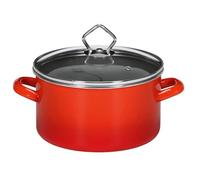 Karl Kruger Rome Series Pot à viande en émail Rouge 3 l