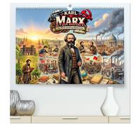 Karl Marx - Der Mann hinter der Revolution (hochwertiger Premium Wandkalender 2027 DIN A2 quer), Kunstdruck in Hochglanz: Karl Marx, sein Leben zwischen Revolution, Exil und großen Ideen.