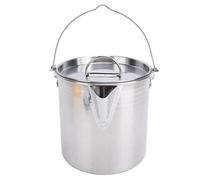 Karlak Durable Bouilloire de Camping en Acier Inoxydable, Casserole