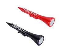 Karlak Ensemble D'outils de Golf Multifonctions 2 Pièces avec Télémètre Drapeau et Aide à L'alignement pour Les Joueurs Rouge Noir 8,8 X 2 X Cm