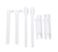 Karlak Kit de Réparation de Tige Poussée Plaque Presse Panneau | Composant de Remplacement ABS pour Toilettes Suspendues, Mise à Niveau à Double Chasse, Compatible avec , Comprend Deux