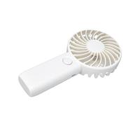 Karlak Mini Ventilateur de Bureau Portable Rechargeable par USB avec 3 Vitesses Réglables pour le Bureau à Domicile et les Voyages 6,93 X 3,58 X 1,30 Pouces (Blanche)