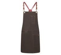Karlowsky - Tablier à bavette unisexe pour homme/femme « Urban », cuir LT5713 (80 cm x 68 cm) (chocolat)