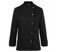 Karlowsky - Veste de cuisine « Larissa » pour femmes LT5769 (53,97 cm) (noir)