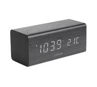 Karlsson Alarm Clock Block Réveils KA5652BK - Unisex - 16 cm - Quartz