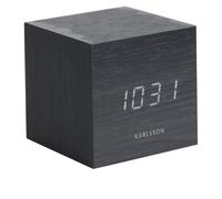 Karlsson Alarm Clock Mini Cube Réveils KA5655BK - Unisex - 21 cm - Quartz