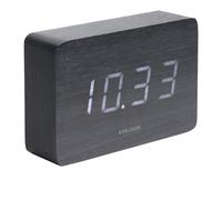 Karlsson Alarm Clock Square Réveils KA5653BK - Unisex - 15 cm - Quartz