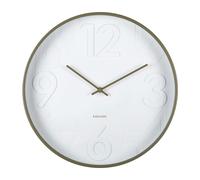 Karlsson Horloge murale Ayuno KA6063GR 40 cm Quartz Vert militaire