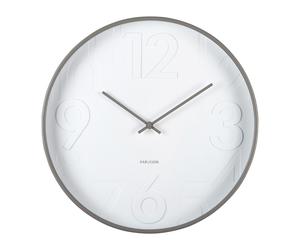 Karlsson Ayuno Horloge Murale KA6063GY - Unisex - 40 cm - Quartz