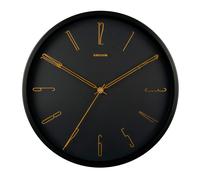 Karlsson Bell Numbers Metal Wall Clock Horloge Murale KA5898BK - Unisex - 35 cm - Quartz