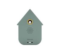 Karlsson Boîte à Son Coucou Moderne - Boîte à Son Oiseau Détecteur de Mouvement - Design Maison Contemporain - Volume Réglable - Décoration Intérieure Nouveauté - 11.5cm (Vert Jungle)