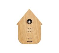 Karlsson Boîte à Son Coucou Moderne - Boîte à Son Oiseau Détecteur de Mouvement - Design Maison Contemporain - Volume Réglable - Décoration Maison Nouveauté - 11.5cm (Bois Clair)