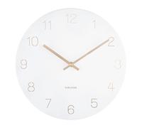 Karlsson Charm Engraved Numbers Wall Clock S Horloge Murale KA5788WH - Unisex - 30 cm - Quartz
