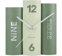 Karlsson - Horloge à poser trompe-l’œil Books - Vert - Books Vert G