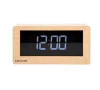Karlsson - Horloge de bureau Boxed LED - Bois clair