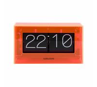 Karlsson Horloge de Table Boxed Flip - Orange - 20.7x7.1x11.7cm | Rectangle - skandinavisch - Acrylique - Horloge de table - Horloge décorative - Décoration pour Chambre et Salon