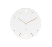Karlsson Pendentif d'horloge murale KA5716WH – métal, silencieuse, 45 cm – blanc