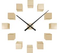 Karlsson - Horloge murale Diy Cubic Metallic - Or - 40 x 5,5 x 40 cm