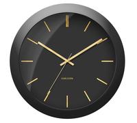 Karlsson - Horloge murale Globe - Noir