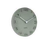 Horloge murale avec aiguilles chromées Karlsson On The Edge Vert 42x42x5x42 cm