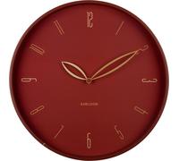 Karlsson - Horloge murale Petals - Rouge - Ø40cm