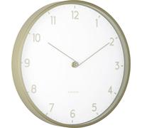 Karlsson - Horloge murale Sencillez - Thé vert - Ø30cm