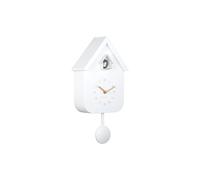 Karlsson Horloge murale Solo Color Cuckoo - Blanc - 6 x 21,5 x 41 cm - Autre - En plastique - Horloges pour salon - Bureau - Chambre à coucher