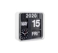 Karlsson - KA5364WH - Horloge calendrier flip flap - murale - blanc | Carré - skandinavisch - Plastique - Horloge Murale - Décoration murale pour Chambre d'enfant et Salon