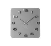 Karlsson Horloge murale KA5488GY Vintage en verre gris – carrée 35 cm