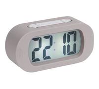 Karlsson KA5753GY Réveil numérique LCD rétro-éclairé Gummy ABS caoutchouté Gris H7 x 5 x 14 cm