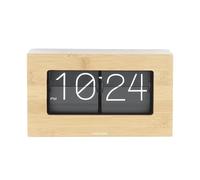 Karlsson Lampe de Table Boxed - Flip - Bambou - 20,5x7x11,5cm | Rectangle - skandinavisch - Bambou - Horloge de table - Horloge décorative - Décoration pour Chambre et Salon