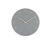 Karlsson - Pendentif horloge murale avec chiffres gravés, petit - Gris