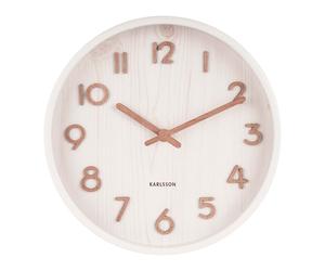Karlsson Pure Bass Horloge Murale KA5808WH - Unisex - 22 cm - Quartz