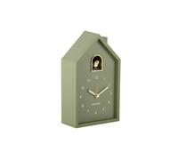 Karlsson Réveil Modern Cuckoo Oro - Vert - 15x11.5x20cm | Rectangle - Modern - Plastique - Moderne Horloge Murale Coucou - Pendule Murale - Décoration murale pour Salon et Chambre