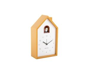 Karlsson Réveil moderne Cuckoo - Jaune - 12 x 6 x 20 cm - Rectangle - Thermoplastique - Réveil pour chambre à coucher