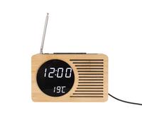 Karlsson - Réveil Retro Radio Bamboo - Bambou