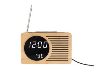 Karlsson - Réveil Retro Radio Bamboo - Bambou