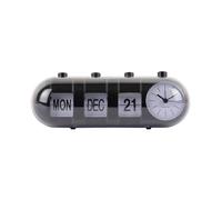 Karlsson Retro Flip - Réveil Tube Calendrier noir