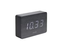 Karlsson Alarm Clock Square Réveils KA5653BK - Unisex - 15 cm - Quartz