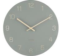 Karlsson – Wanduhr-Charm mit gravierten Zahlen, klein – Dschungelgrün