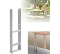karpal 4 x support de poteau Ancrage en H Support de poteau Ancrage de poteau Douille de sol Support de poteau-91mm