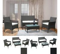 Karpal Gartenmoebel Lounge Set Garniture Relax-Lounge Sofa Balkon Sitzgruppe Table Glas