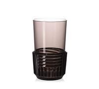 Kartell 01512FU Verre à Long Drink, Plastique, Fumé, 8,5 x 8,5 x 15 cm